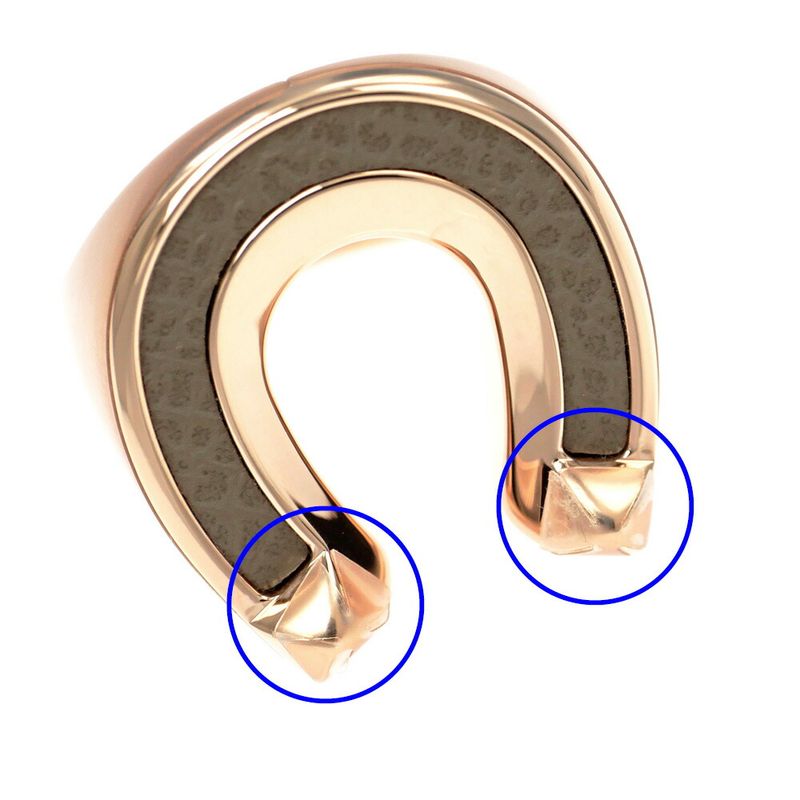 Hermes Joquette Ring GM Size 53 Etoupe Rose Gold Ladies Accessories Ring