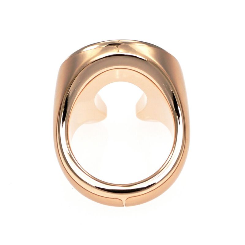 Hermes Joquette Ring GM Size 53 Etoupe Rose Gold Ladies Accessories Ring