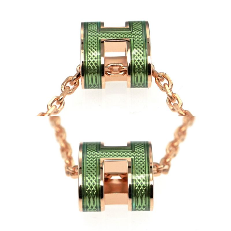 Hermes Necklace Pop Ash Mini Splash Pendant H Veil Cricket Rose Gold