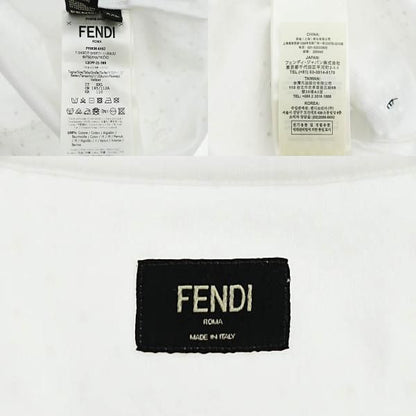 Fendi Pop-up Logo Dot Short Sleeve T-Shirt Fy0936 AH0 J XXL White 260121