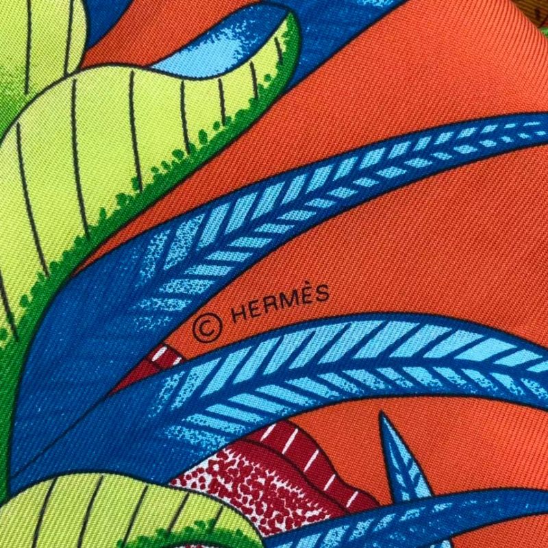 Hermes Scarf Carre 90 LA Marche DU Zambeze Marche On The Zambezi Silk Multicolor