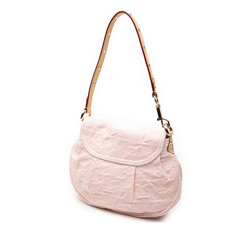 Louis Vuitton Monogram Denim Sunset Washed Pink M13347 Pink Denim Ladies Louis
