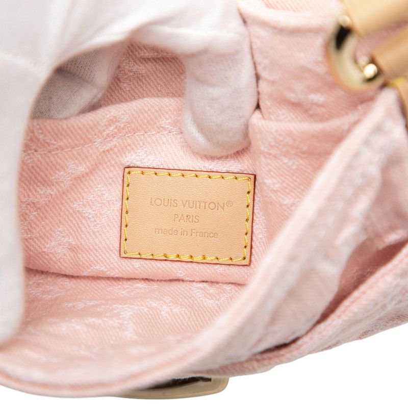 Louis Vuitton Monogram Denim Sunset Washed Pink M13347 Pink Denim Ladies Louis