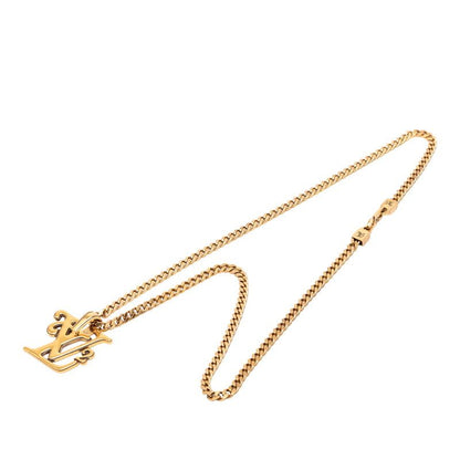 Louis Vuitton X NIGO Collier Squared LV Chain Pendant Necklace Gold Plated