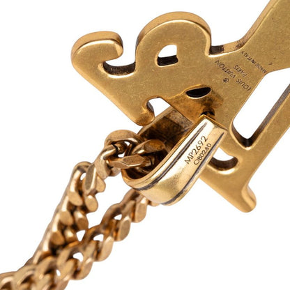 Louis Vuitton X NIGO Collier Squared LV Chain Pendant Necklace Gold Plated