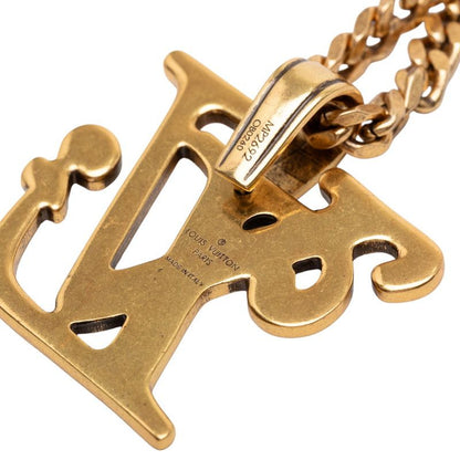 Louis Vuitton X NIGO Collier Squared LV Chain Pendant Necklace Gold Plated