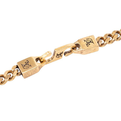 Louis Vuitton X NIGO Collier Squared LV Chain Pendant Necklace Gold Plated