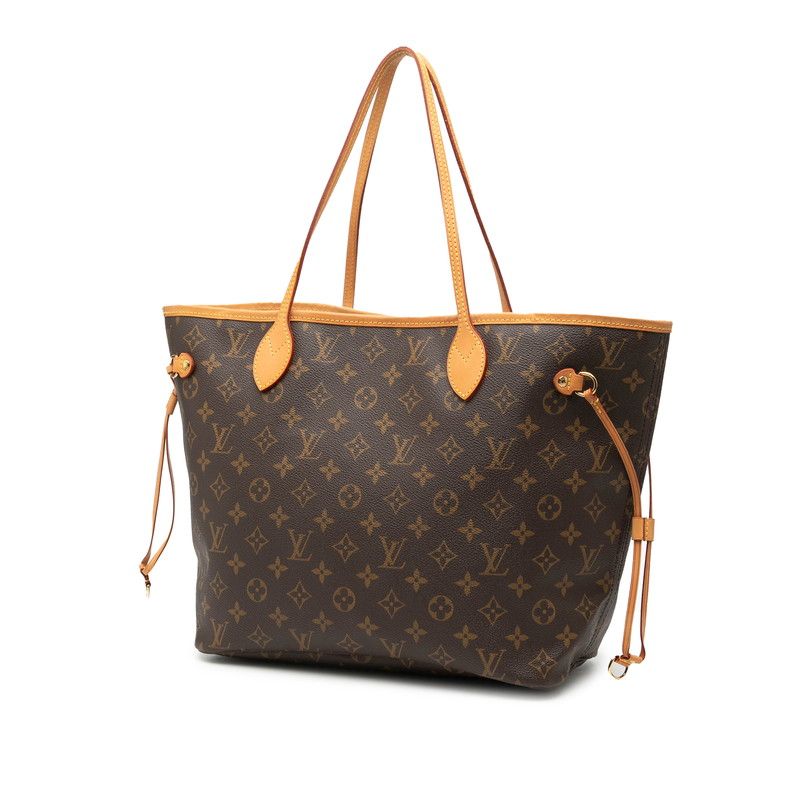 Louis Vuitton Monogram Neverfull MM Shoulder Bag Tote Bag M40156 Brown PVC