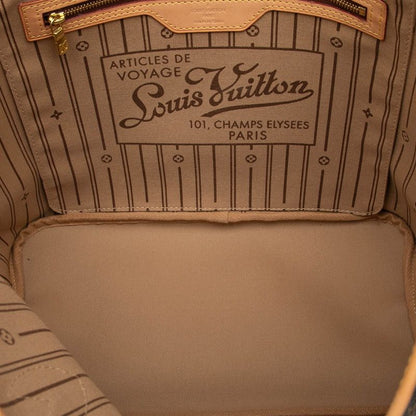 Louis Vuitton Monogram Neverfull MM Shoulder Bag Tote Bag M40156 Brown PVC