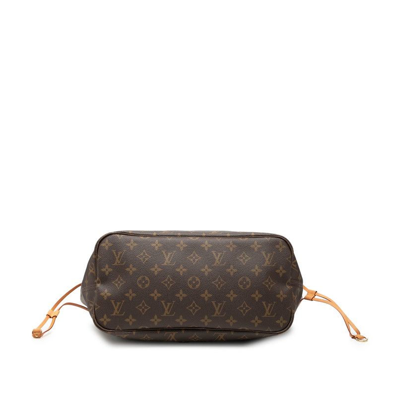 Louis Vuitton Monogram Neverfull MM Shoulder Bag Tote Bag M40156 Brown PVC