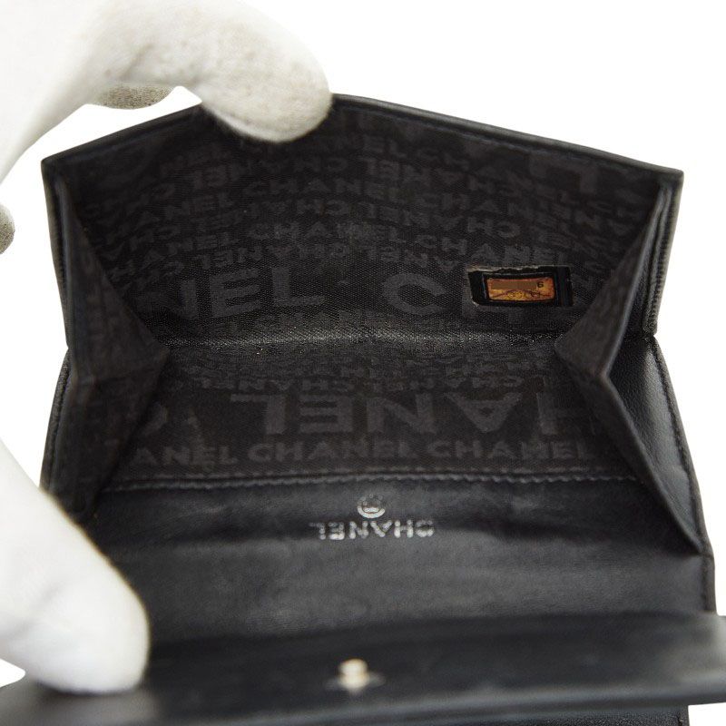 CHANEL ICON A24212 Black Leather Ladies CHANEL