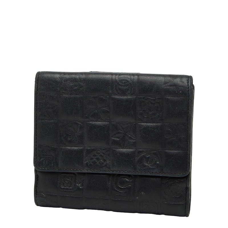 CHANEL ICON A24212 Black Leather Ladies CHANEL