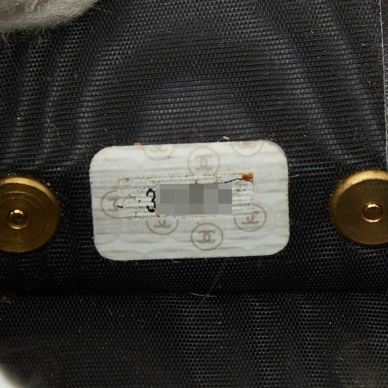 CHANEL Coco Mark Key Case 6 Rows Black Caviar Skin Ladies CHANEL