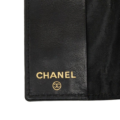 CHANEL Coco Mark Key Case 6 Rows Black Caviar Skin Ladies CHANEL