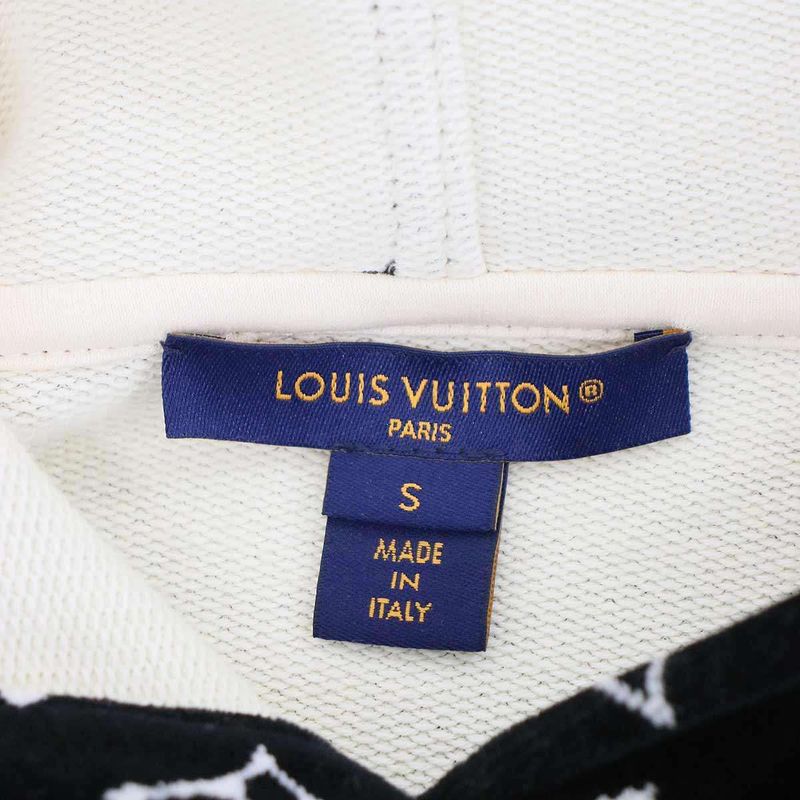 Louis Vuitton 23SS Monogram Taua Ring Velvet Hoodie Parka- RC3 Fost11 Black S