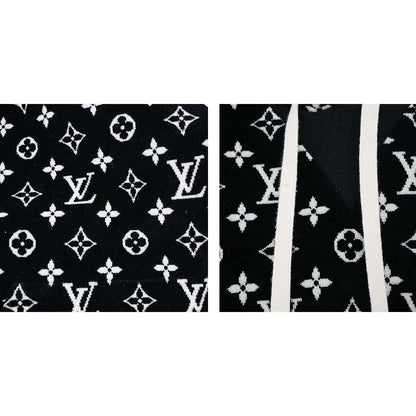 Louis Vuitton 23SS Monogram Taua Ring Velvet Hoodie Parka- RC3 Fost11 Black S