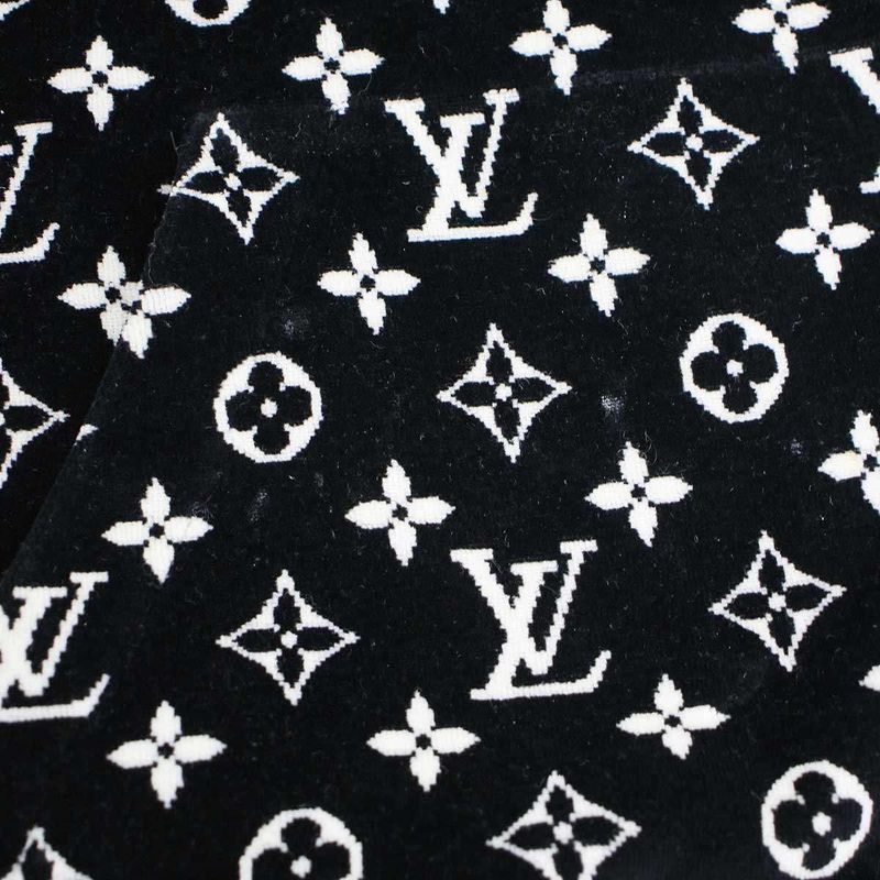 Louis Vuitton 23SS Monogram Taua Ring Velvet Hoodie Parka- RC3 Fost11 Black S
