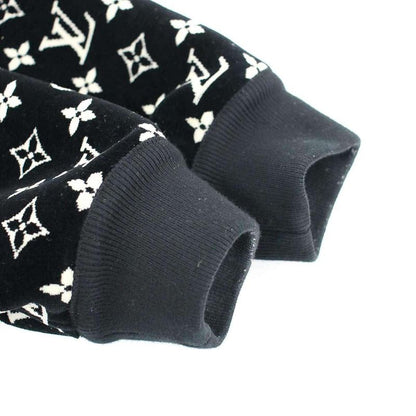 Louis Vuitton 23SS Monogram Taua Ring Velvet Hoodie Parka- RC3 Fost11 Black S