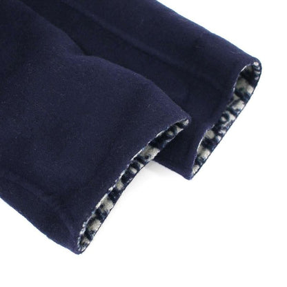 Christian DIOR Double Face Virgin Wool Belted Coat 110m36a1375 Navy - 40
