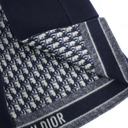 Christian DIOR Double Face Virgin Wool Belted Coat 110m36a1375 Navy - 40