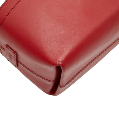 FENDI Selleria 8bn232 Red Brown Leather Ladies FENDI