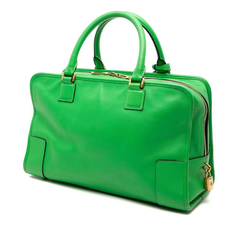 LOEWE Anagram Amazona 36 Green Leather Women's LOEWE
