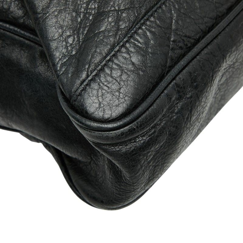 BALENCIAGA Briefcase Shoulder Bag 2WAY Black Leather Men's BALENCIAGA