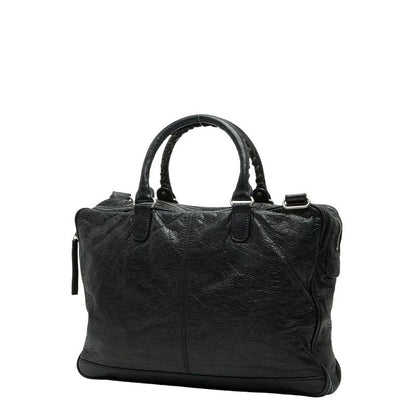 BALENCIAGA Briefcase Shoulder Bag 2WAY Black Leather Men's BALENCIAGA