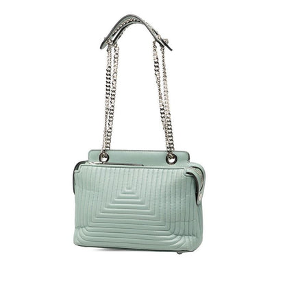 Fendicom Click Chain Shoulder Bag 8bn299 Light Blue-leather Women's FENDI