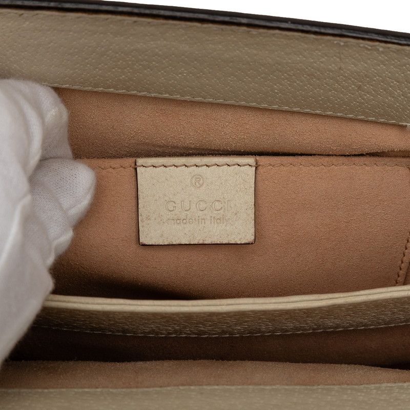 GUCCI Ophidia Sherry Line Chain Crossbody Shoulder Bag 503877 Beige Multicolor