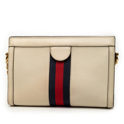 GUCCI Ophidia Sherry Line Chain Crossbody Shoulder Bag 503877 Beige Multicolor
