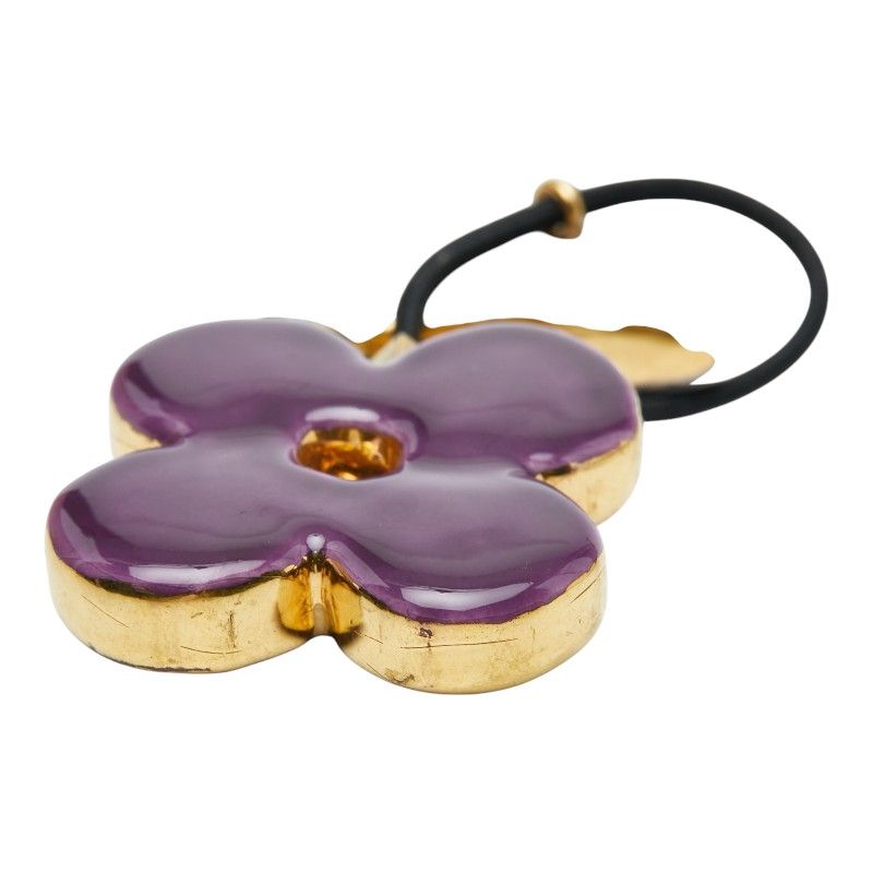 Louis Vuitton Hair Accessory Hair Tie Gold Purple Silver Plated Ladies Louis