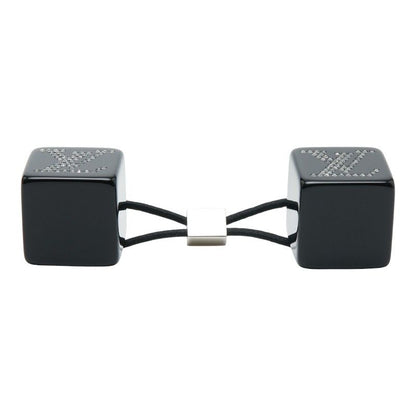 Louis Vuitton Hair Cube Ankle John Rhinestone Hair Accessory Hair Tie Black