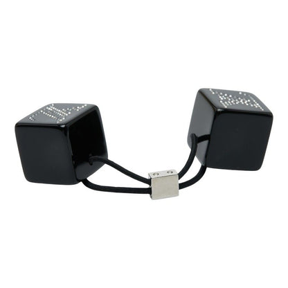 Louis Vuitton Hair Cube Ankle John Rhinestone Hair Accessory Hair Tie Black