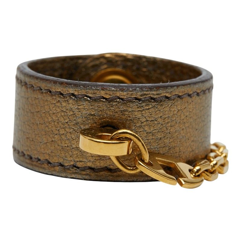 HERMES Nomad Glove Holder Glove Holder Gold Leather Plated Ladies HERMES