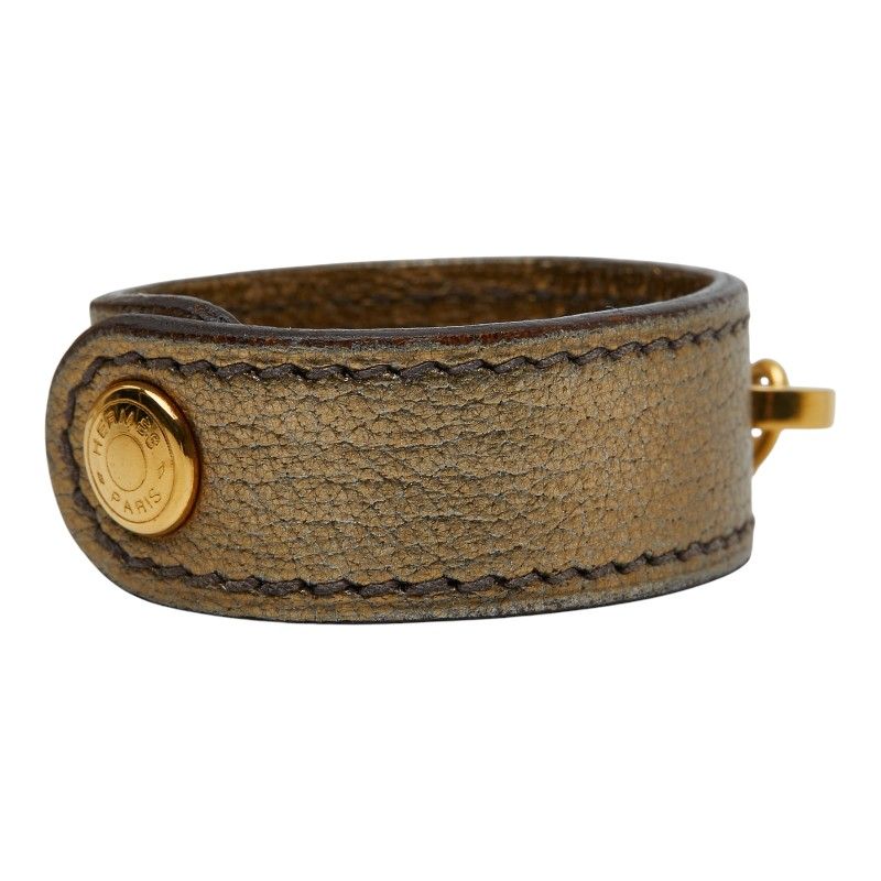 HERMES Nomad Glove Holder Glove Holder Gold Leather Plated Ladies HERMES