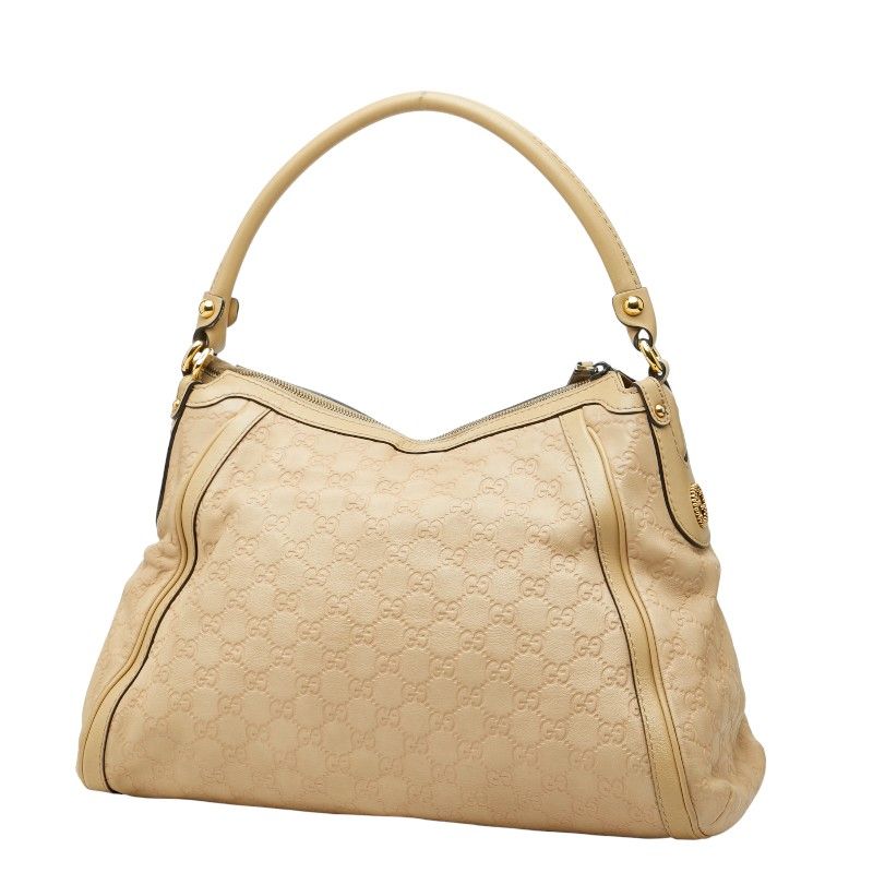 Guccissima Scarlet 282297 Beige Leather Women's GUCCI