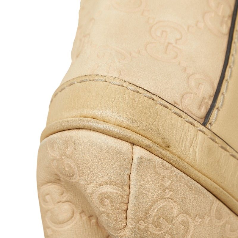 Guccissima Scarlet 282297 Beige Leather Women's GUCCI