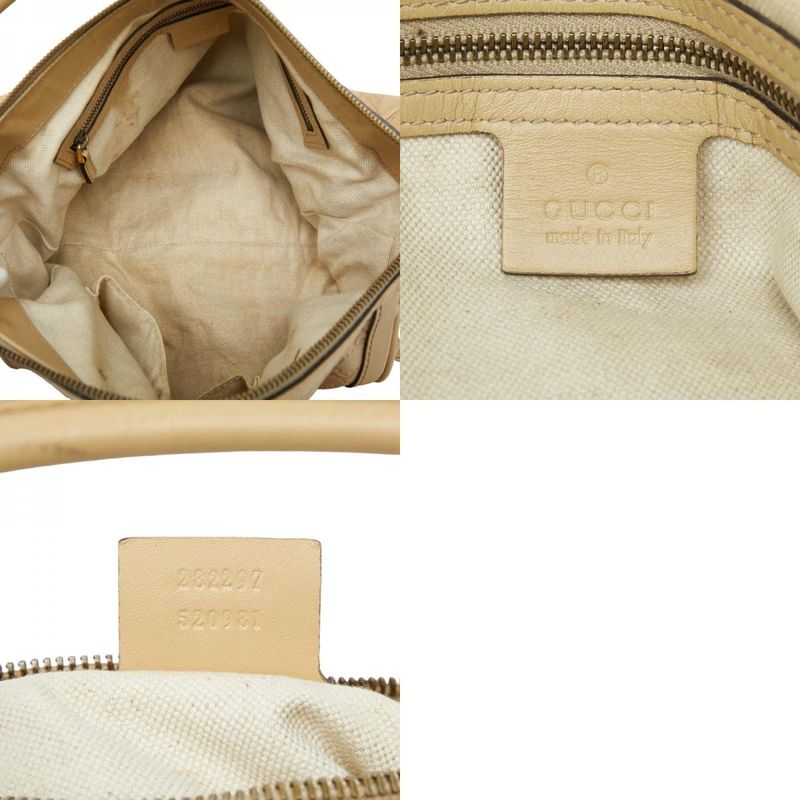 Guccissima Scarlet 282297 Beige Leather Women's GUCCI