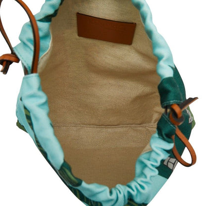 LOEWE Easter Island Ken Price Capsule Collection Drawst Ring Pouch Green