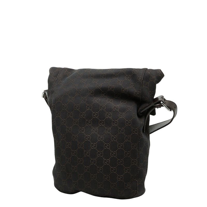 GUCCI GG Canvas 101654 Brown Canvas Leather Women's GUCCI