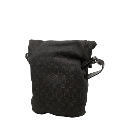GUCCI GG Canvas 101654 Brown Canvas Leather Women's GUCCI