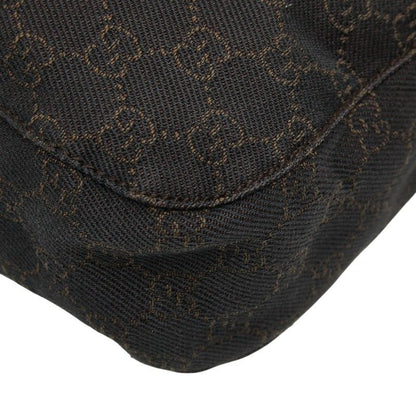 GUCCI GG Canvas 101654 Brown Canvas Leather Women's GUCCI