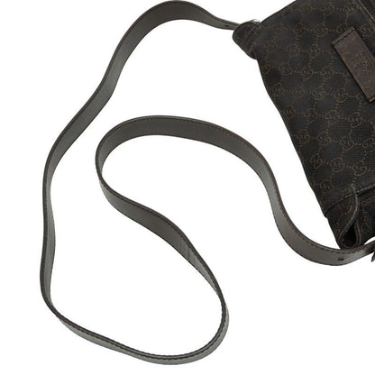 GUCCI GG Canvas 101654 Brown Canvas Leather Women's GUCCI