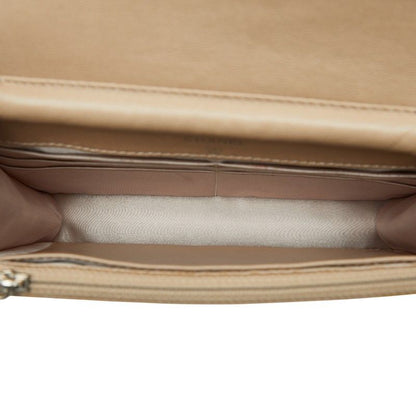 CHANEL New Travel Line Coco Mark Chain Shoulder Bag Beige Nylon Women's CHANEL