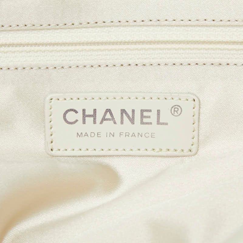 CHANEL New Travel Line Hawaii Limited Coco Mark Tote Bag Handbag Ivory - Nylon