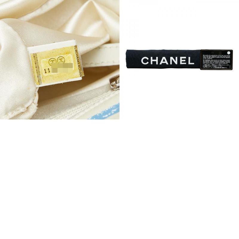 CHANEL New Travel Line Hawaii Limited Coco Mark Tote Bag Handbag Ivory - Nylon