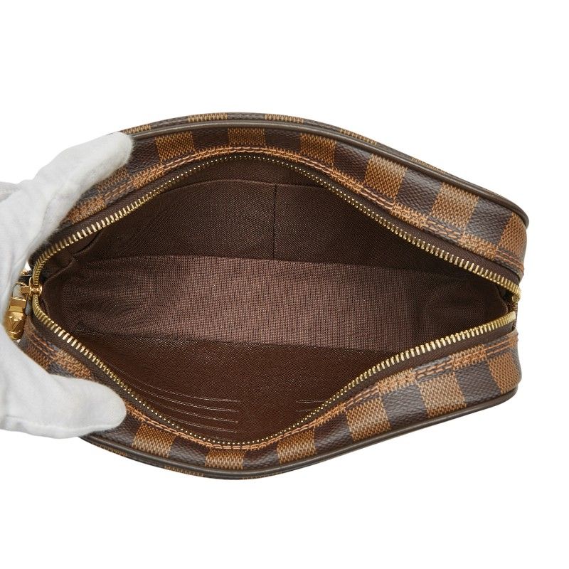 Louis Vuitton Damier Pochette Saint Paul Second Bag Clutch Bag N41219 Brown PVC