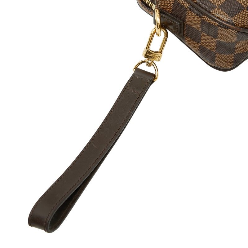 Louis Vuitton Damier Pochette Saint Paul Second Bag Clutch Bag N41219 Brown PVC