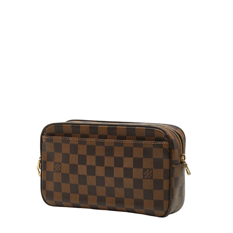 Louis Vuitton Damier Pochette Saint Paul Second Bag Clutch Bag N41219 Brown PVC